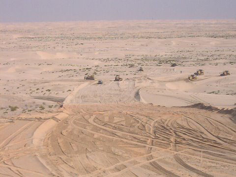 dozers come